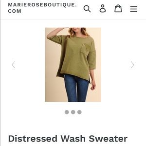 Distressed Wash Sweater